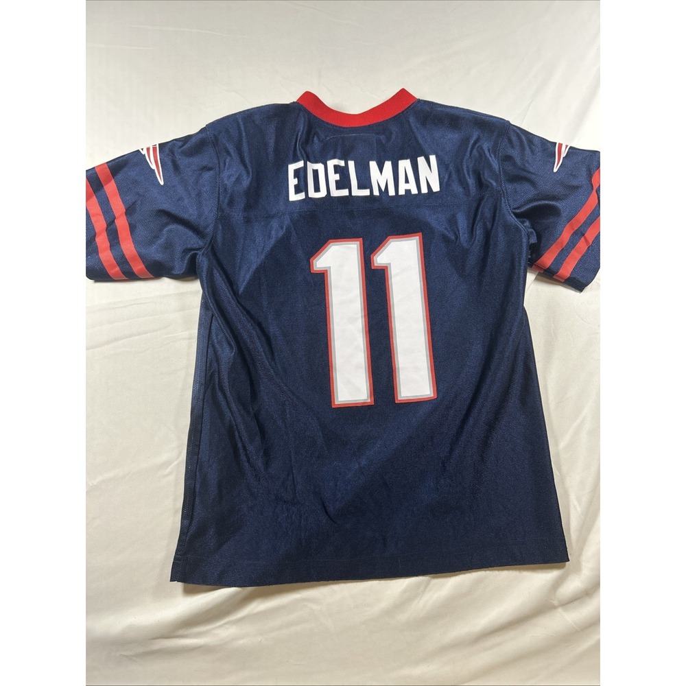 NFL Jersey Boy's Large New England Patriots Short Sleeve Pullover V-Neck - Picture 3 of 6
